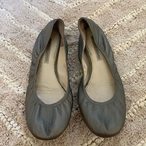Vera wang Lavender leather ballet flats